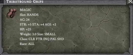 THIRSTBOUND GRIPS item card